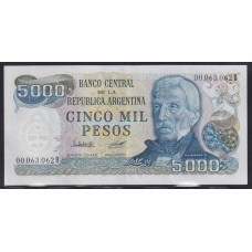 ARGENTINA COL. 658L BILLETE DE $ 5.000 ROMBO AMARILLO FILIGRANA 2 BOTERO 2471a